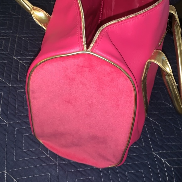 Juicy couture gym bag / travel tote - pink and silver - Picture 5 of 9